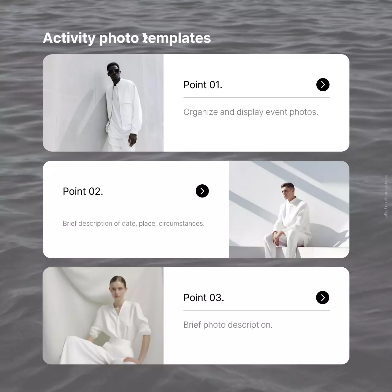 Layout de fotos moderno branco Instagram Carousel