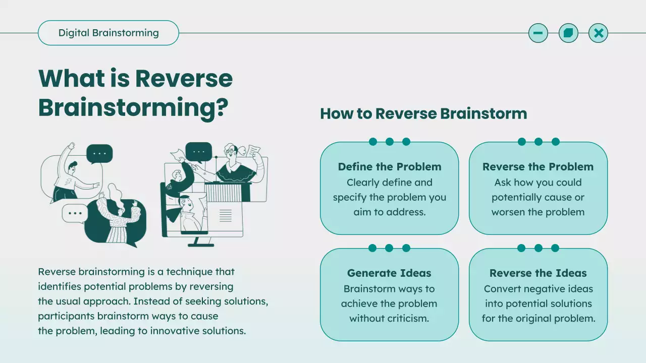 Teal Modern Brainstorming Guide Presentation
