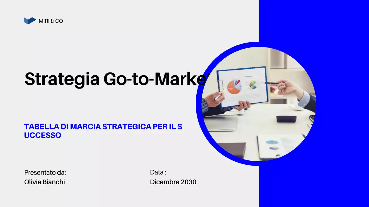 Piano aziendale Blue Modern