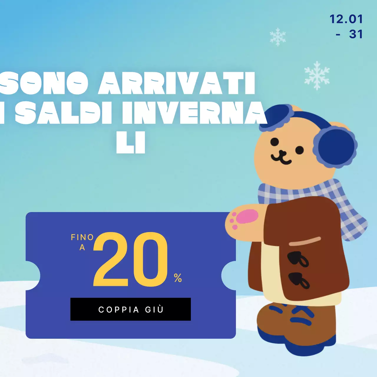 Promuovete i vostri eventi invernali in azzurro