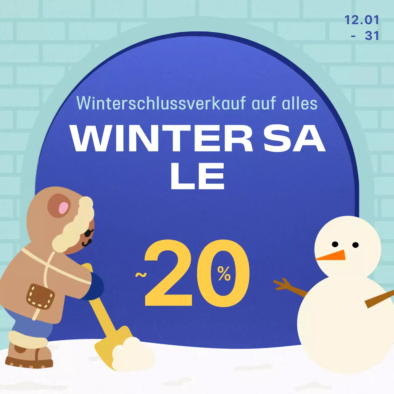 Bewerben Sie Ihre Winterveranstaltungen in Hellblau