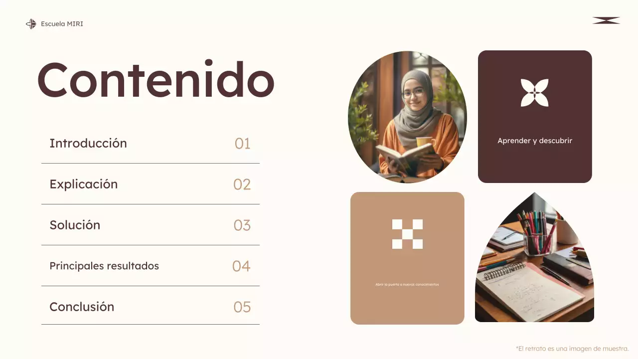 beige clase de educación moderna