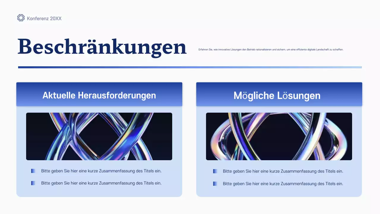 blue modern future Konferenzankündigung