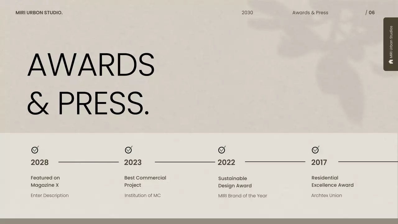 Beige Modern Architecture Portfolio Presentation