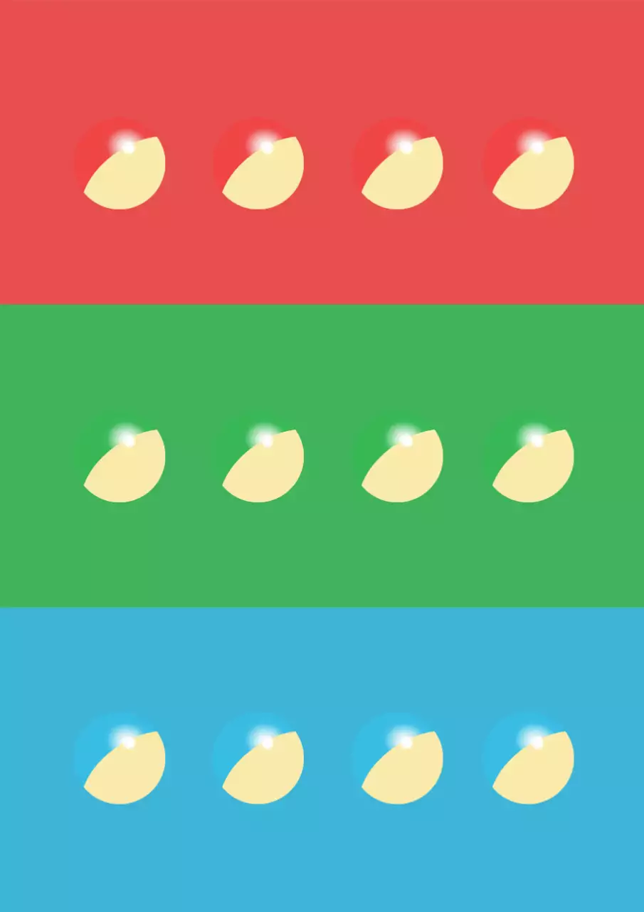 Red Circle Design Sticker