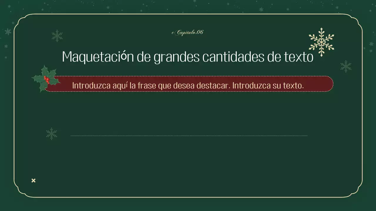 Una lujosa agenda de Navidad en verde