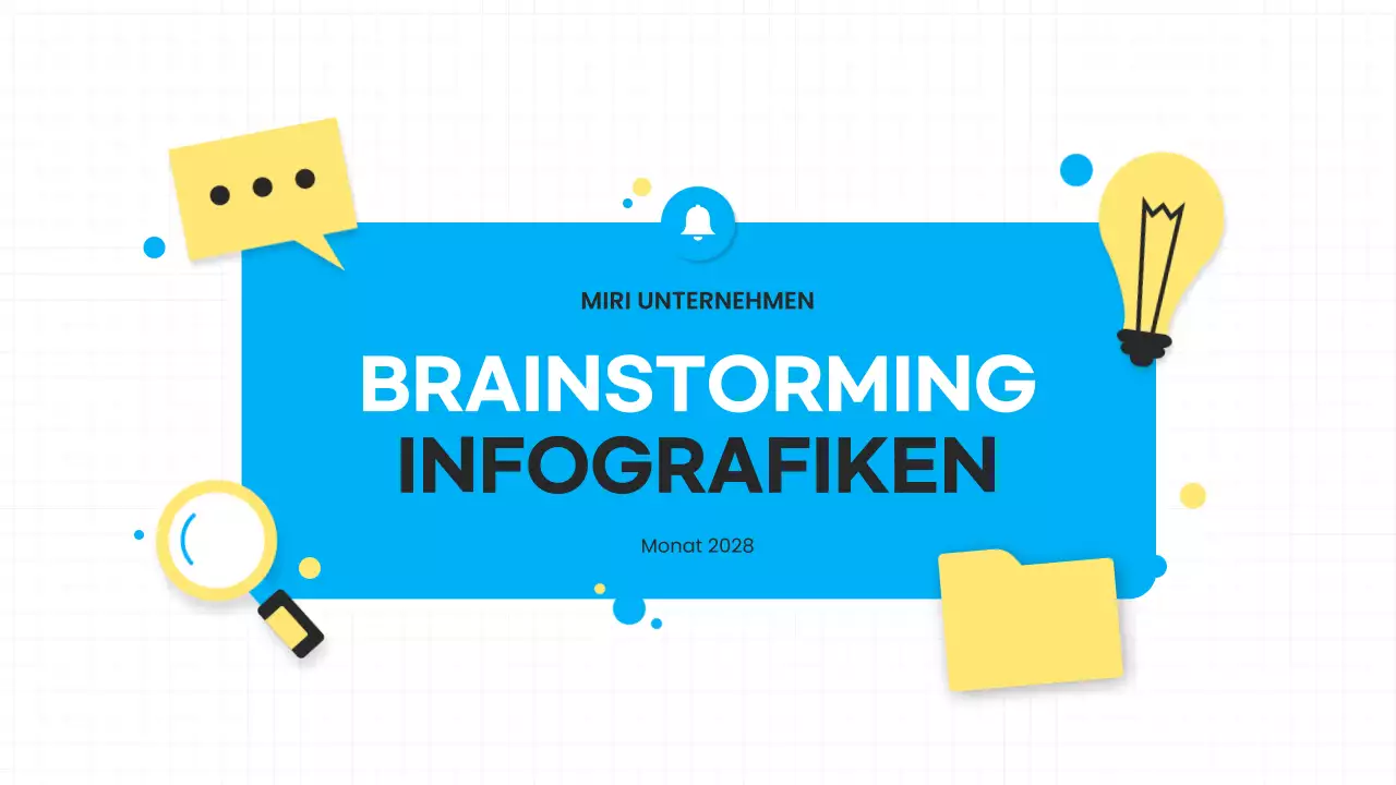 blue modern brainstorming präsentation