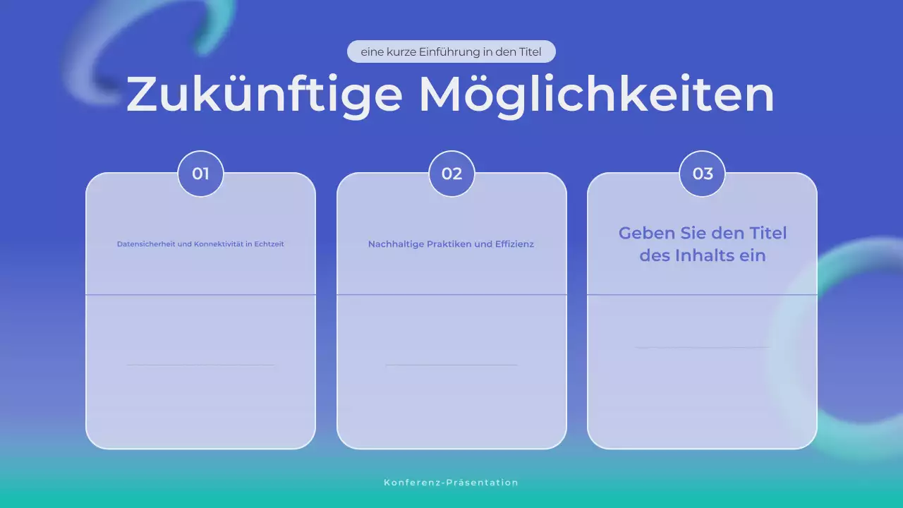 blaue moderne Geschäftsanzeige