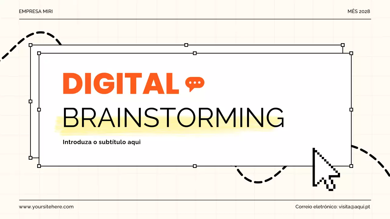 orange modern brainstorming guide