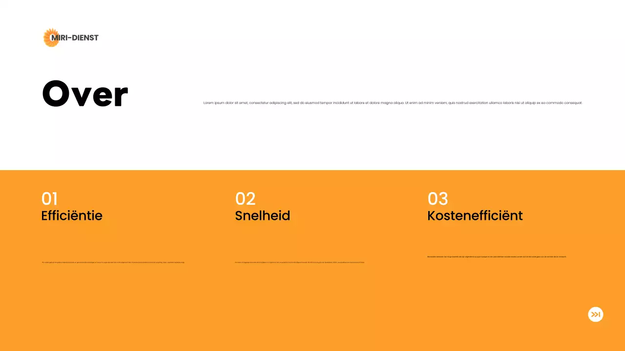 orange moderne levering introductie