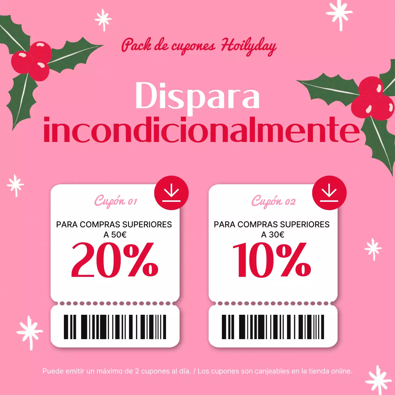 Promoción Cupón Retro Verde