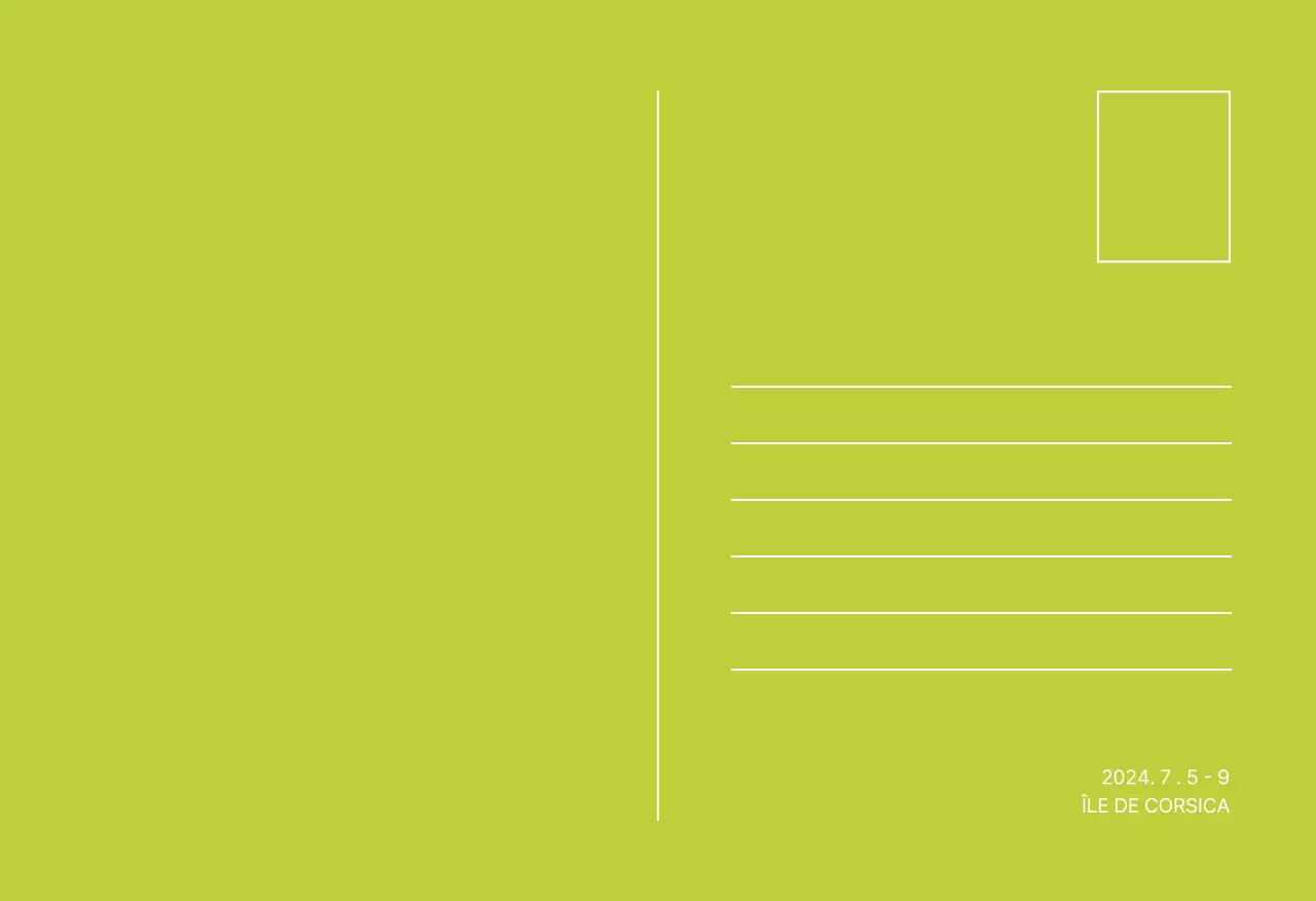 Set de cartes postales de la nature verte de l'île de Jeju