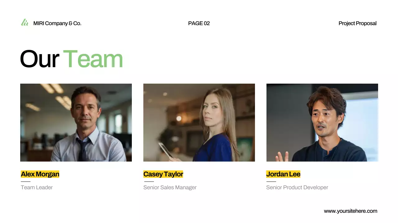 Green Minimal Project Presentation