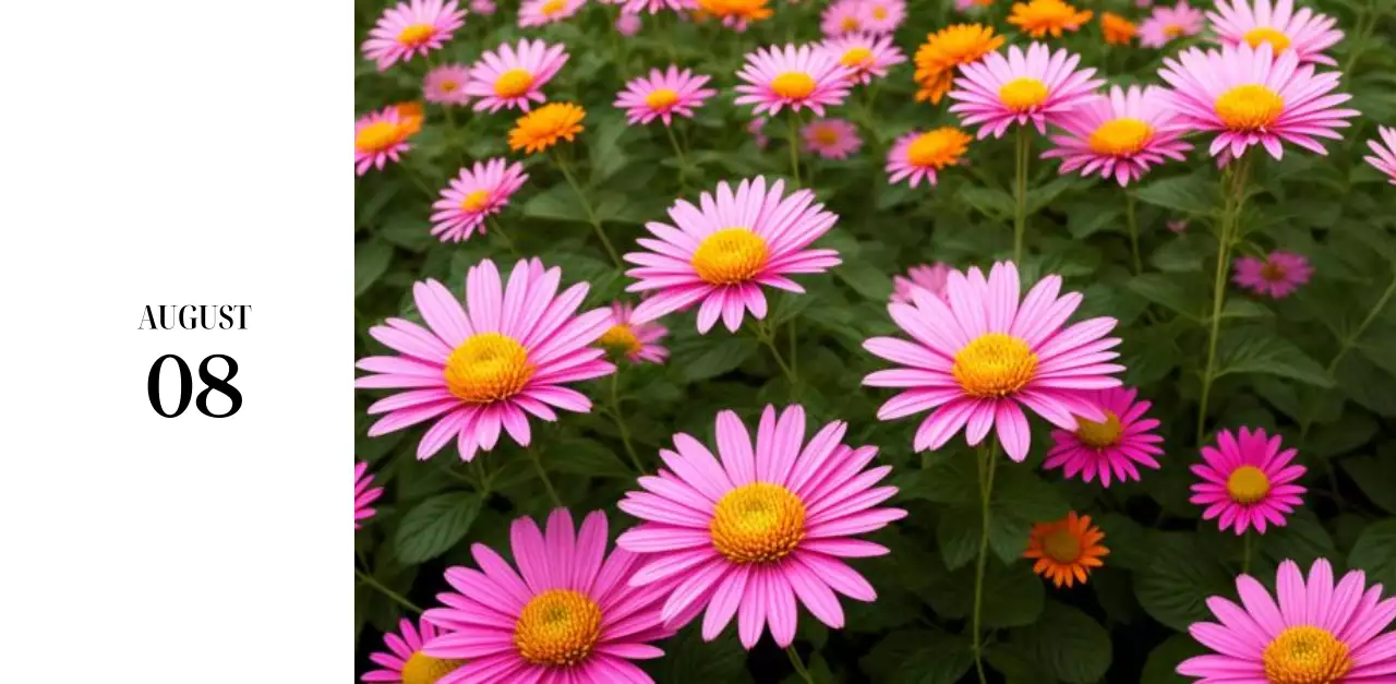 黒と白のシンプルな花写真2025年版カレンダー