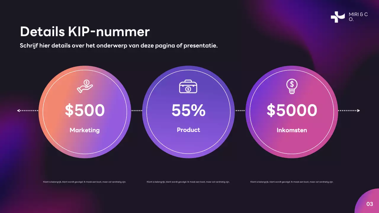Paars Modern Ondernemingsplan