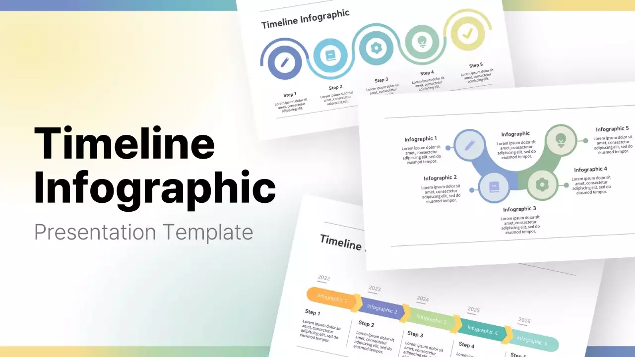 Rainbow Minimal Timeline Presentation