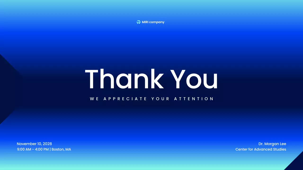 블루 모던 테크놀로지 프리젠테이션