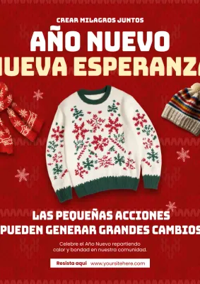 invitación festiva roja