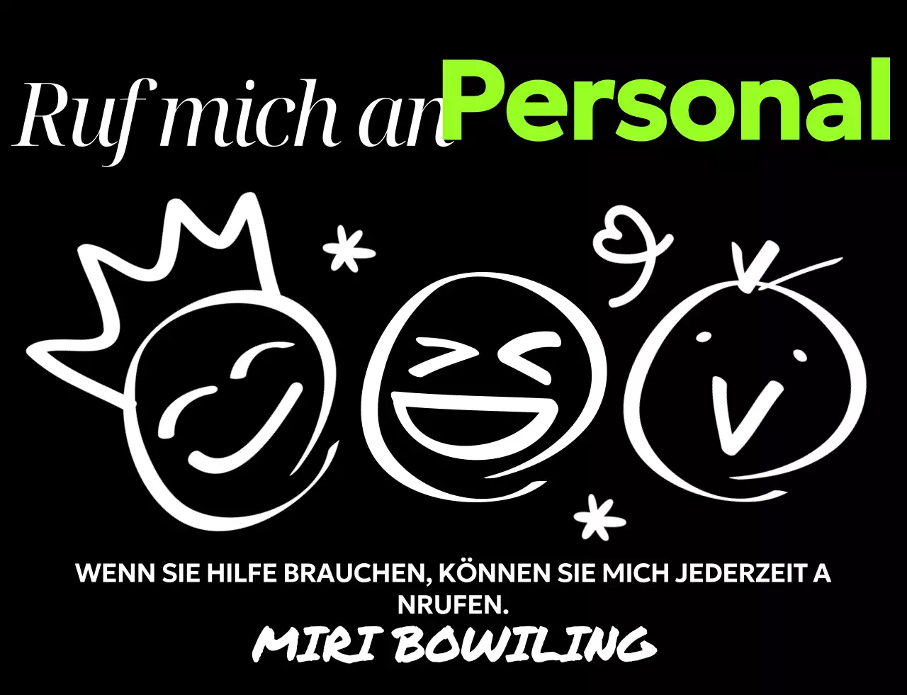 Werben Sie mit kitschigen Illustrationen für Personalanzeigen