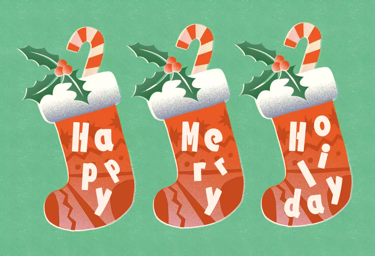 Tarjetas de Navidad vintage