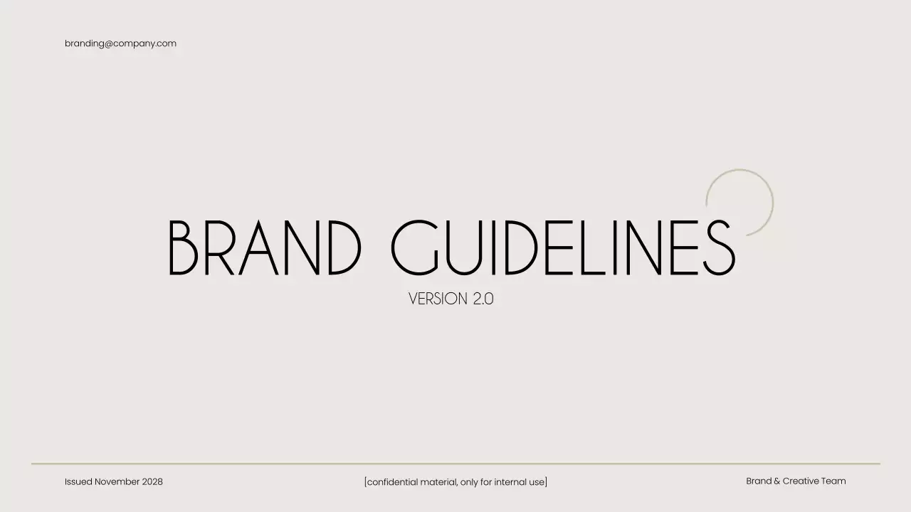 Beige Minimal Brand Guide Presentation