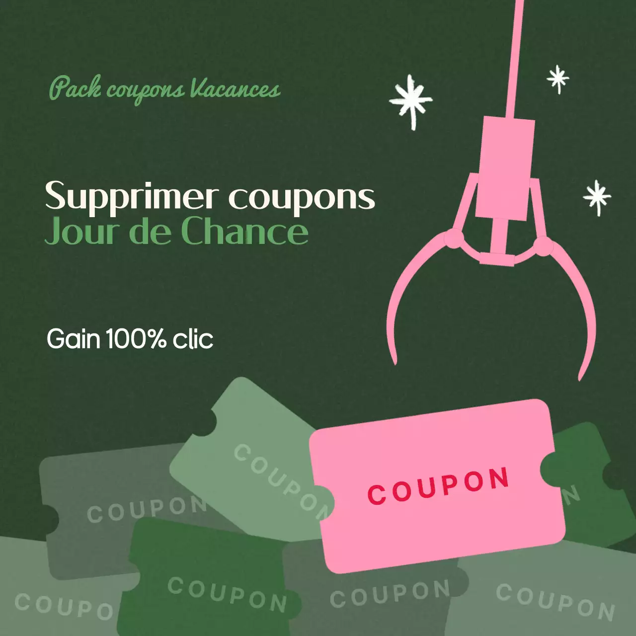 Coupon de promotion Green Retro