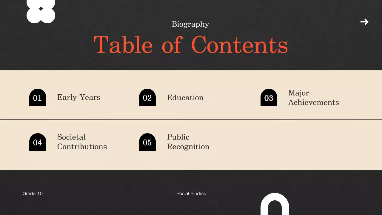 Beige Vintage Biography Presentation