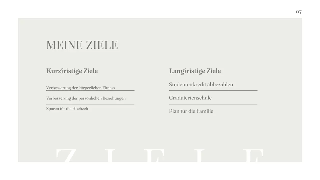 Saubere, ästhetische Über mich-Profil-Einführungspräsentation für Fachleute