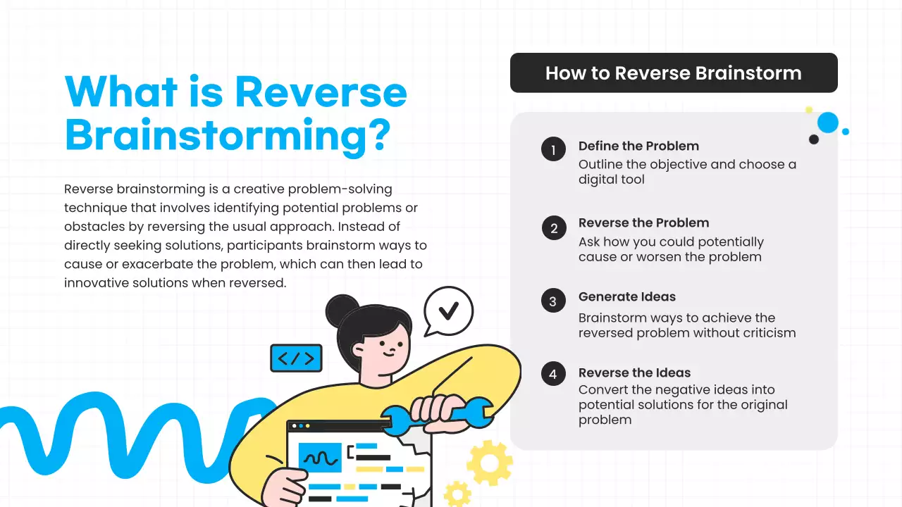 Blue Modern Brainstorming Guide Presentation