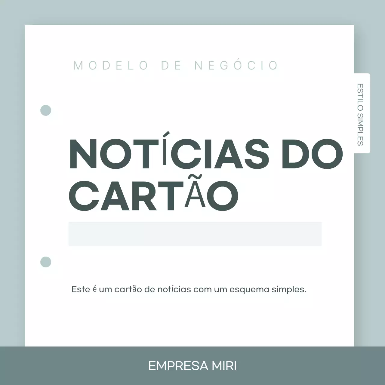 Anúncios de modelos simples do Mint