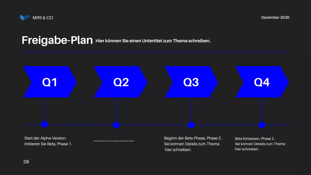 Blue Modern Business Plan