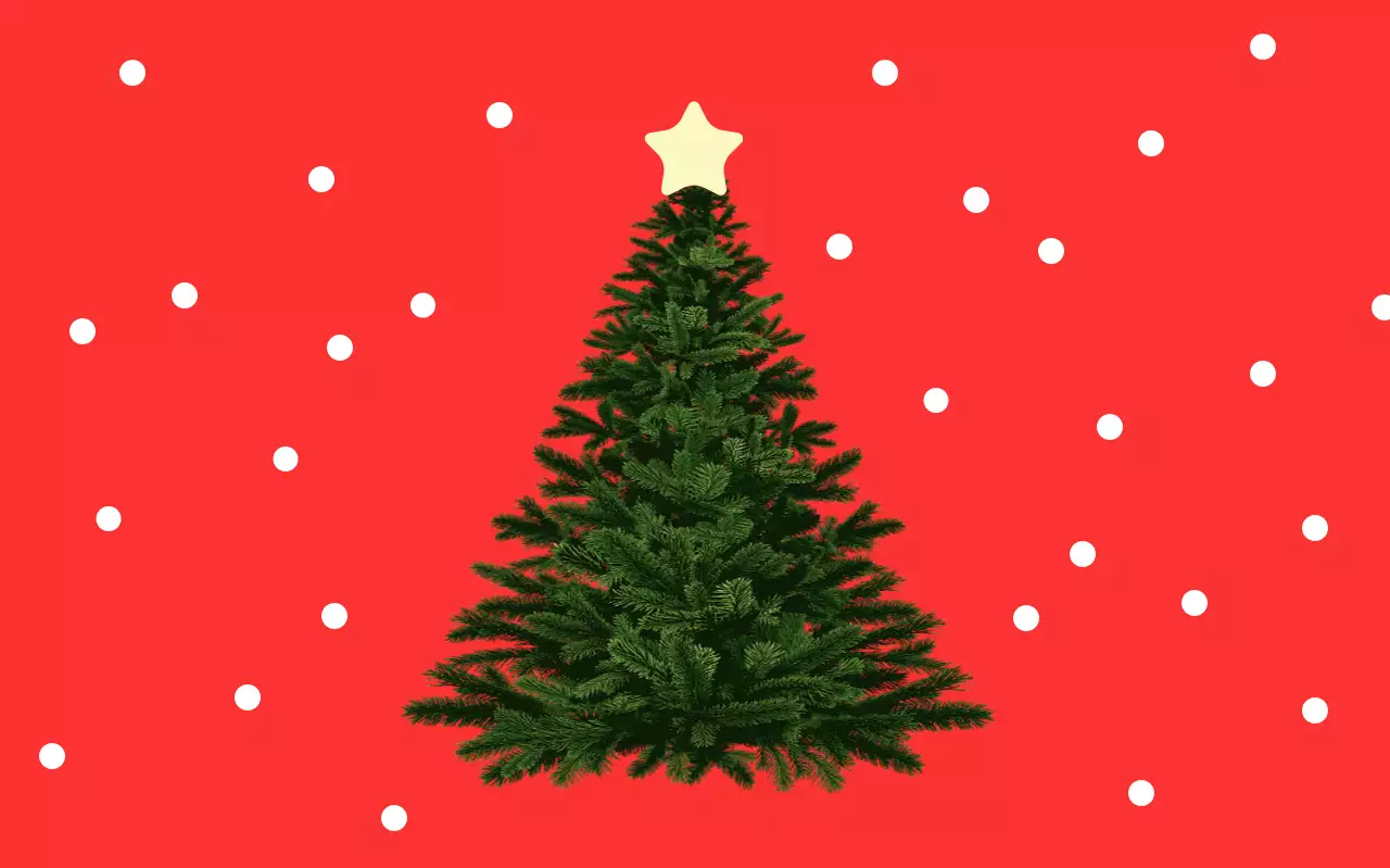 Adhesivos navideños sencillos rojos