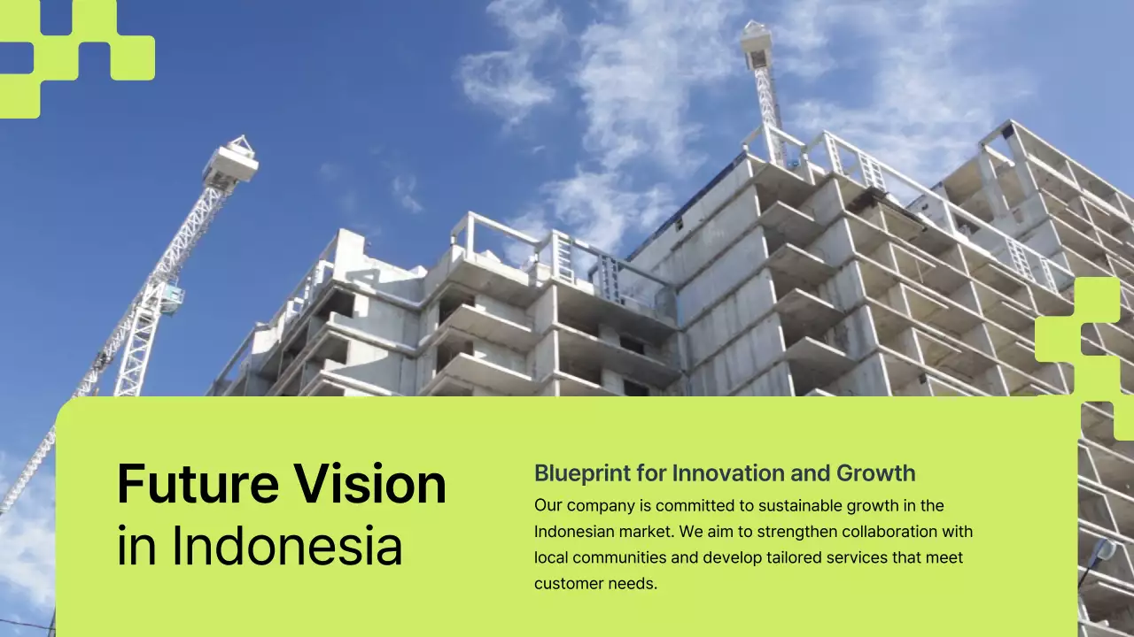 녹색 기하학적 전략 제안 프레젠테이션