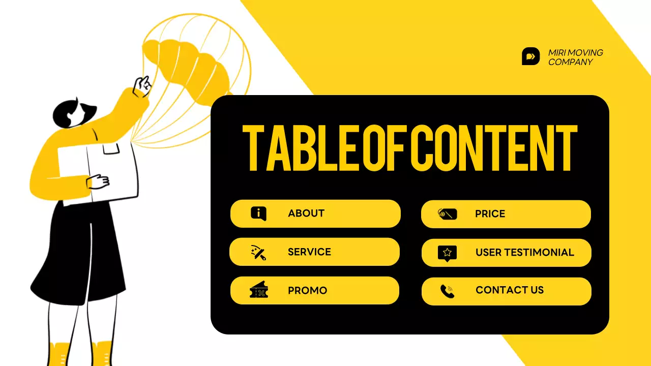 Yellow Modern Moving Promotion Presentation