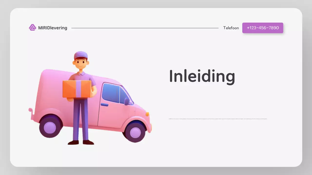 Moderne kleurrijke website stijl levering presentatie