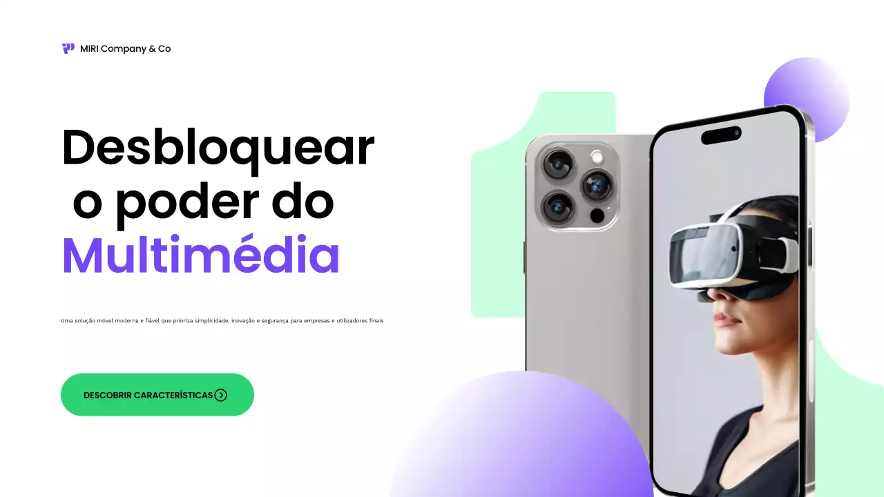 promoção multimédia moderna e ecológica