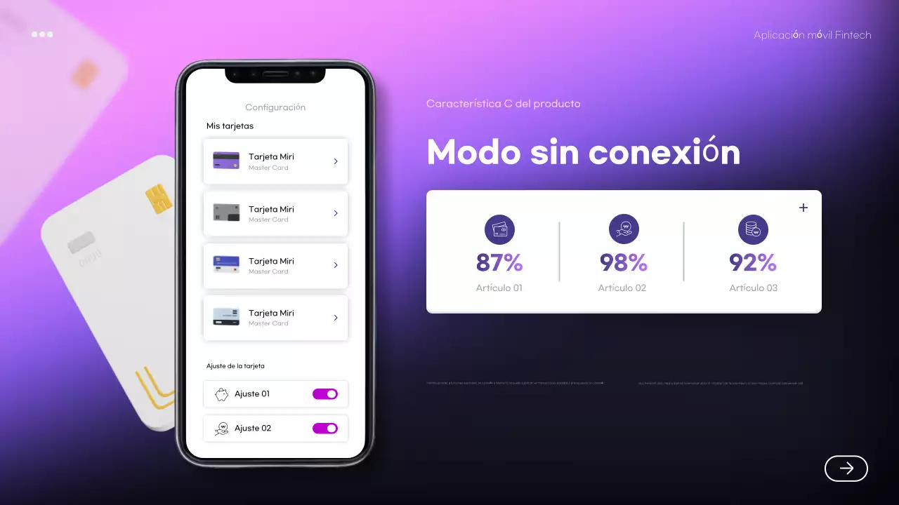 púrpura moderna promoción fintech