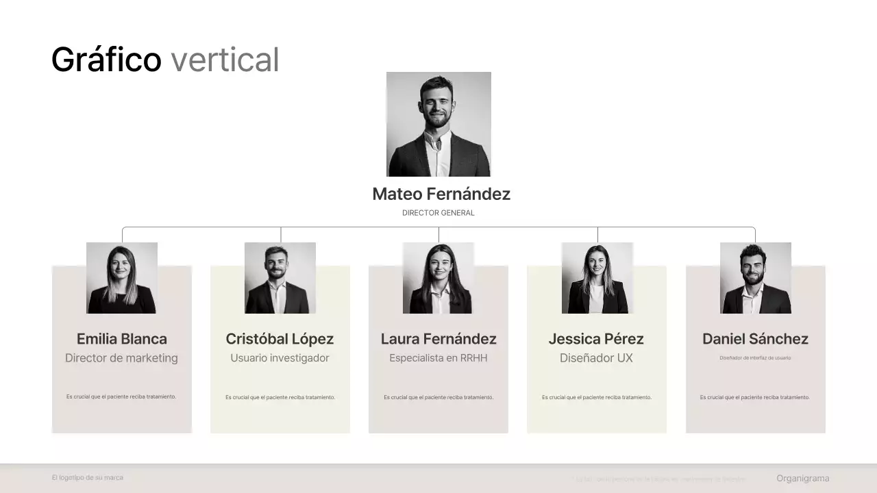 colección minimalista gris de organigramas