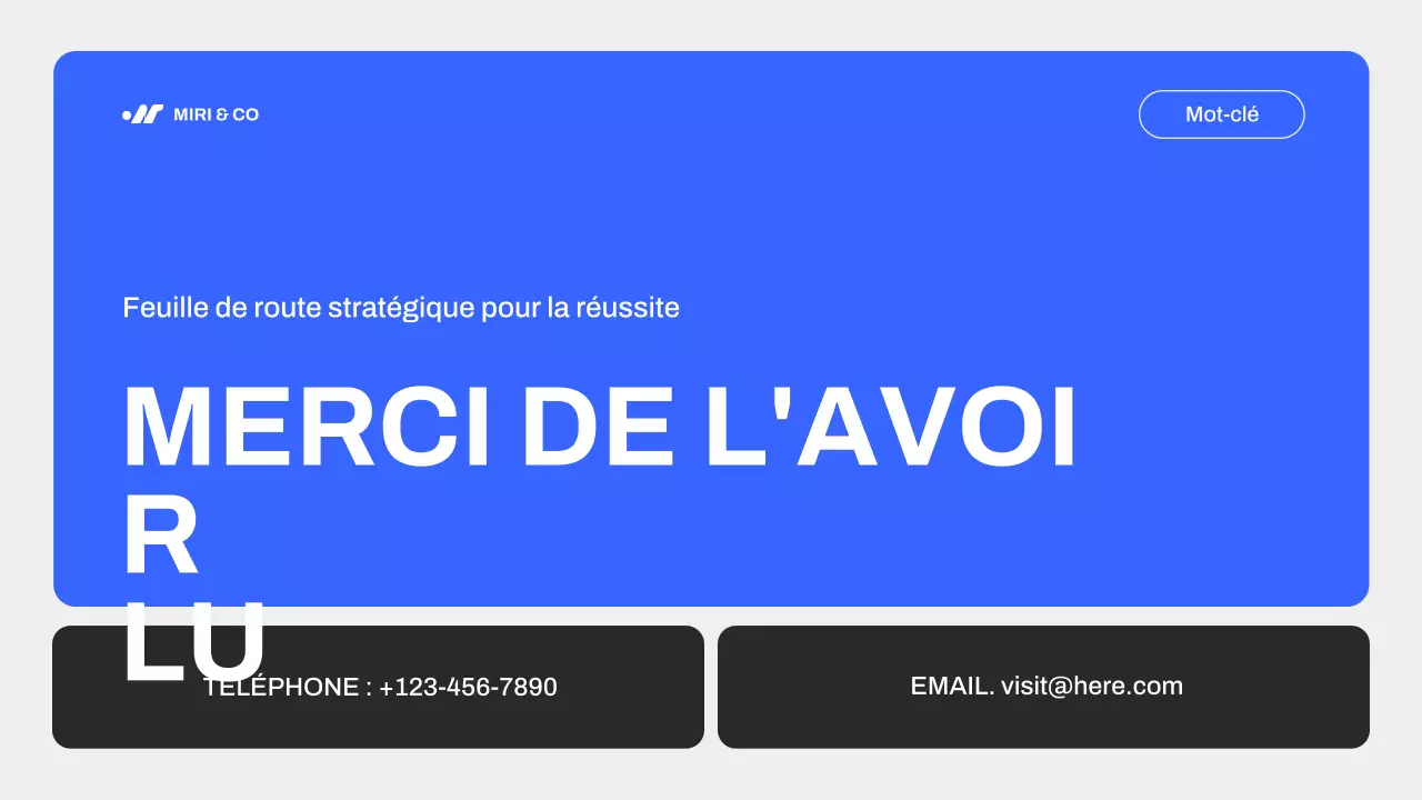 Guide de stratégie de marketing moderne bleu