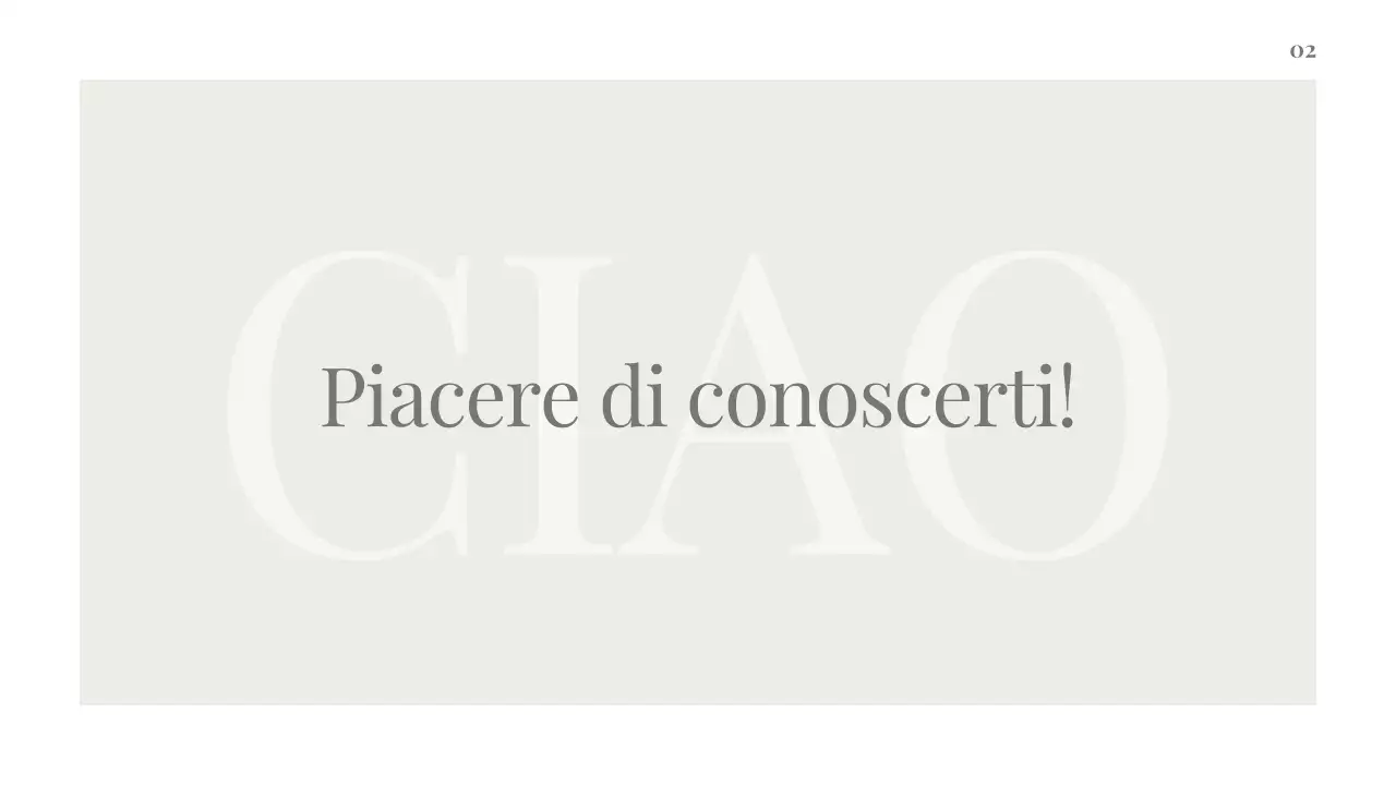 Presentazione pulita ed estetica del profilo About Me per professionisti