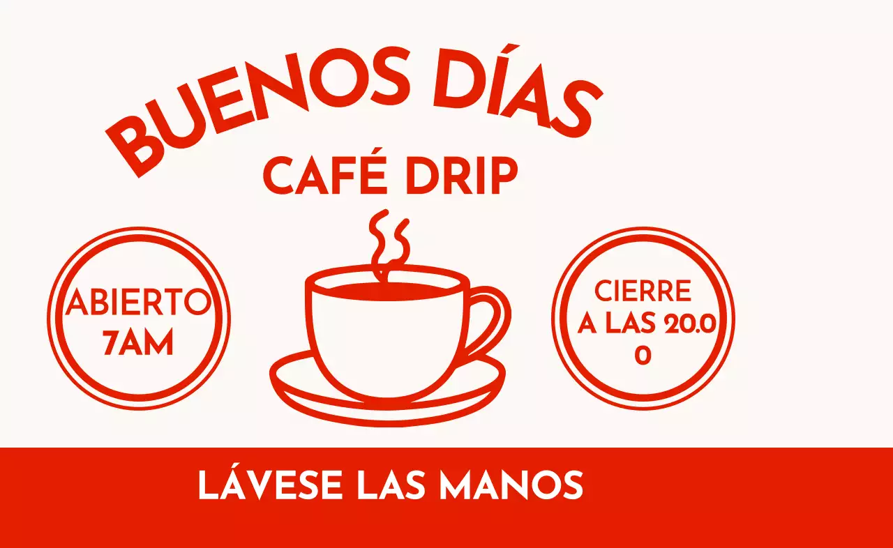 Promover una cafetería moderna con estilo retro