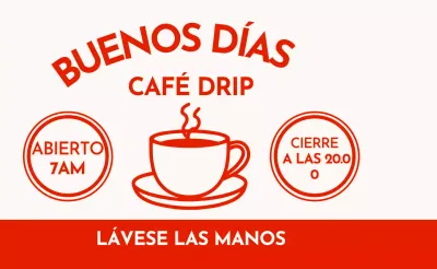 Promover una cafetería moderna con estilo retro