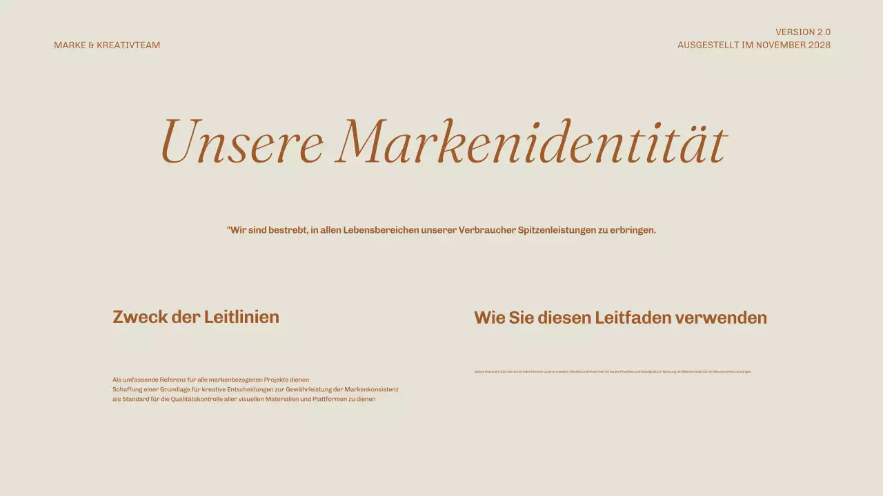 beige minimalistischer Markenleitfaden
