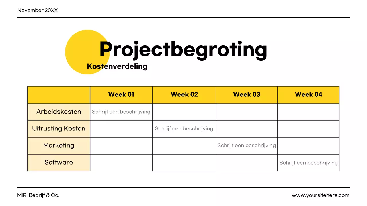 geel modern projectdocument