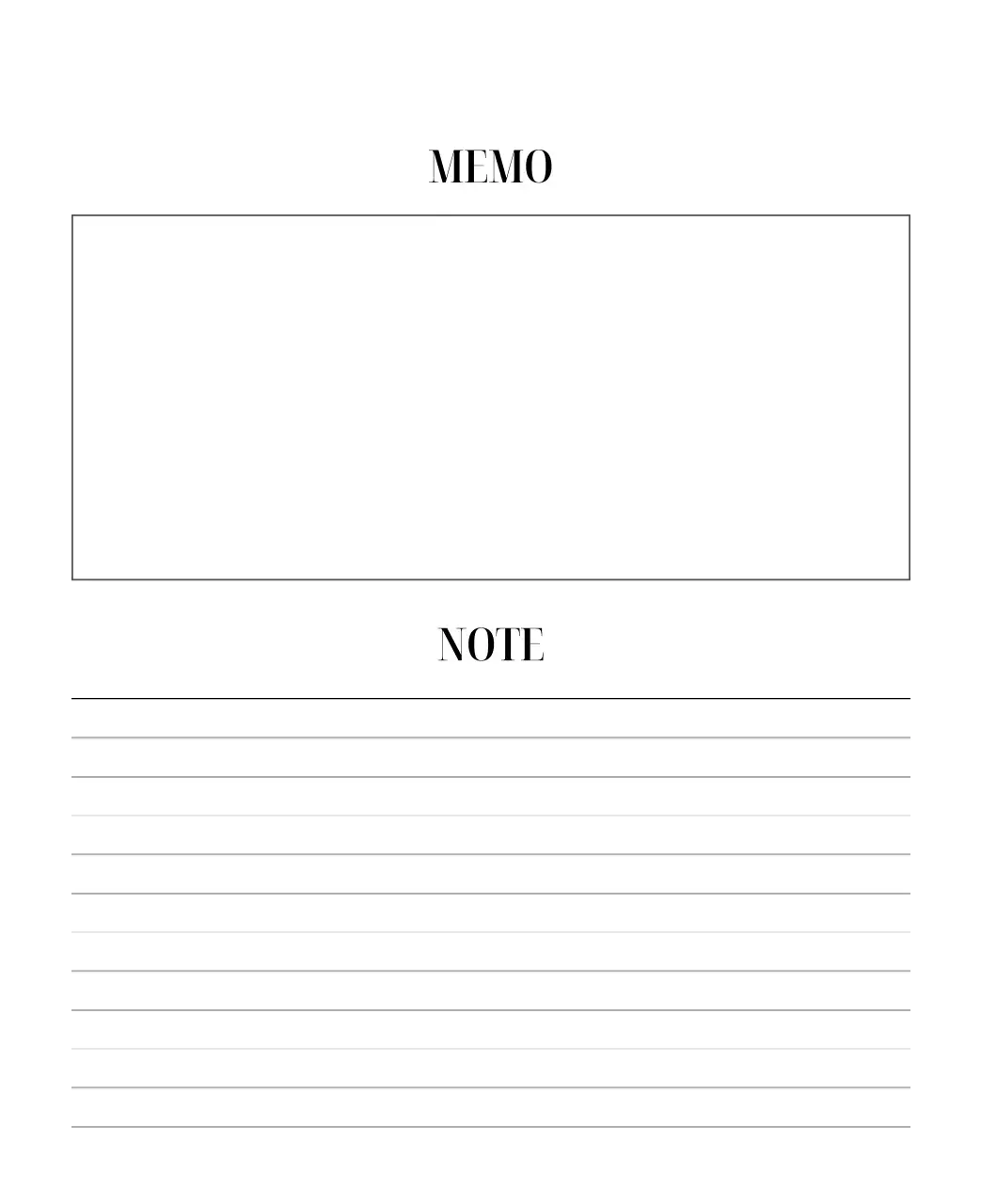 黒と白のシンプルな花写真カレンダー