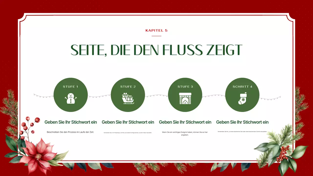 Luxuriöser Weihnachts-Hintergrundplaner in Rot