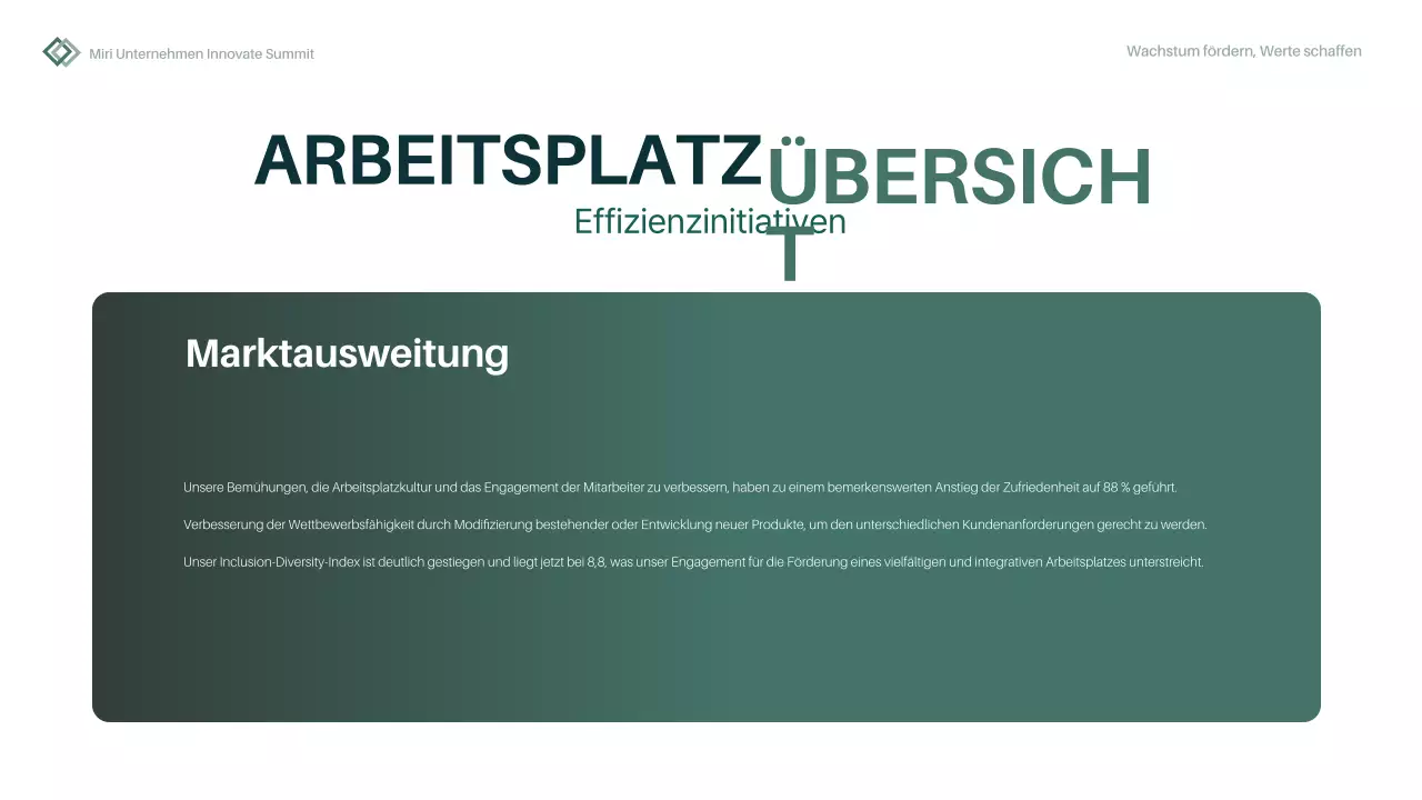 green minimal Jahresbericht Businessplan