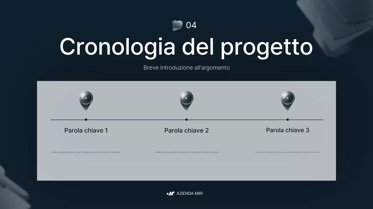 relazione aziendale grigia e moderna