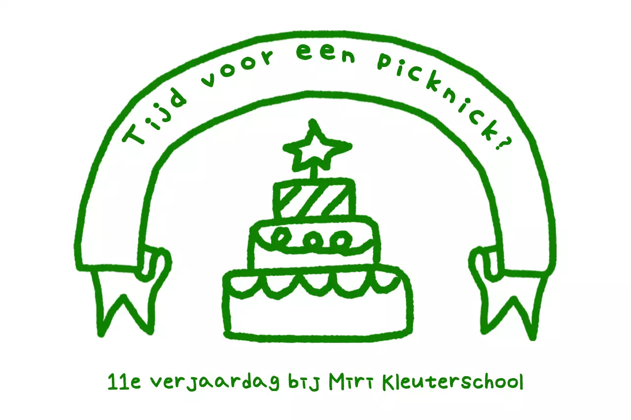 De kleuterschool vieren