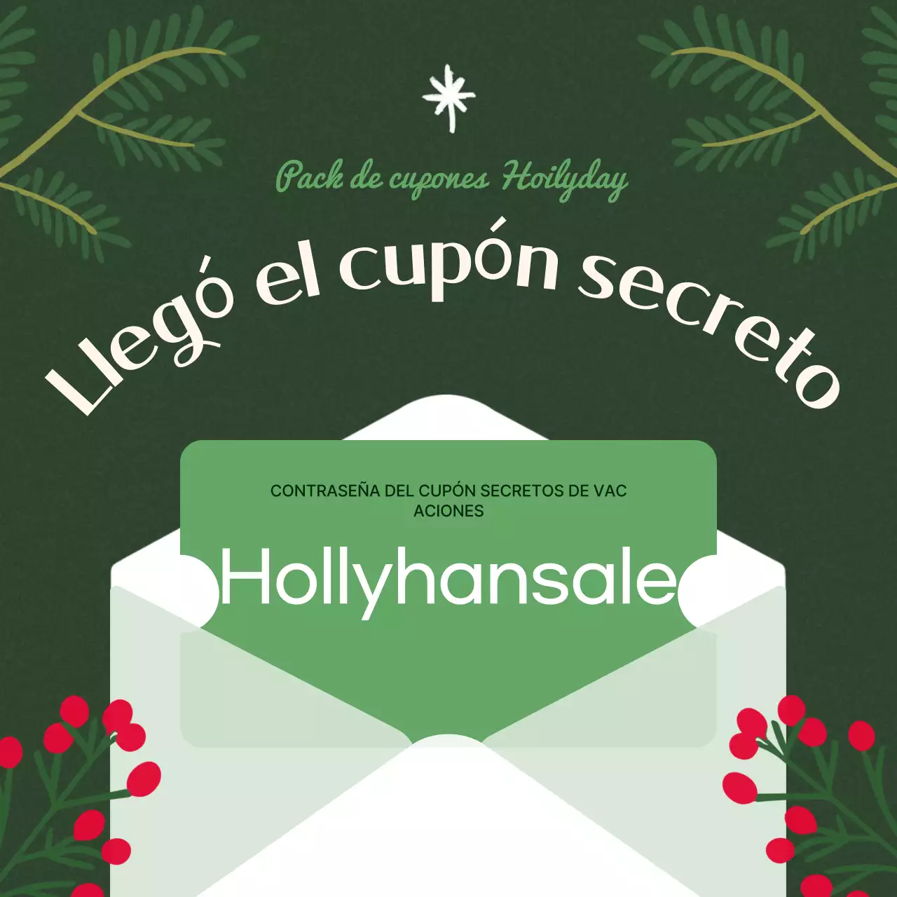 Promoción Cupón Retro Verde